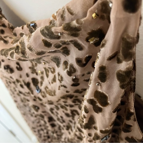 Haute Hippie Sahara Leopard Print Dress in Tan/Brown Size 0 - Picture 6 of 12